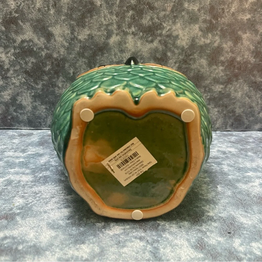 Hobby Lobby Green and Gold Owl Vase